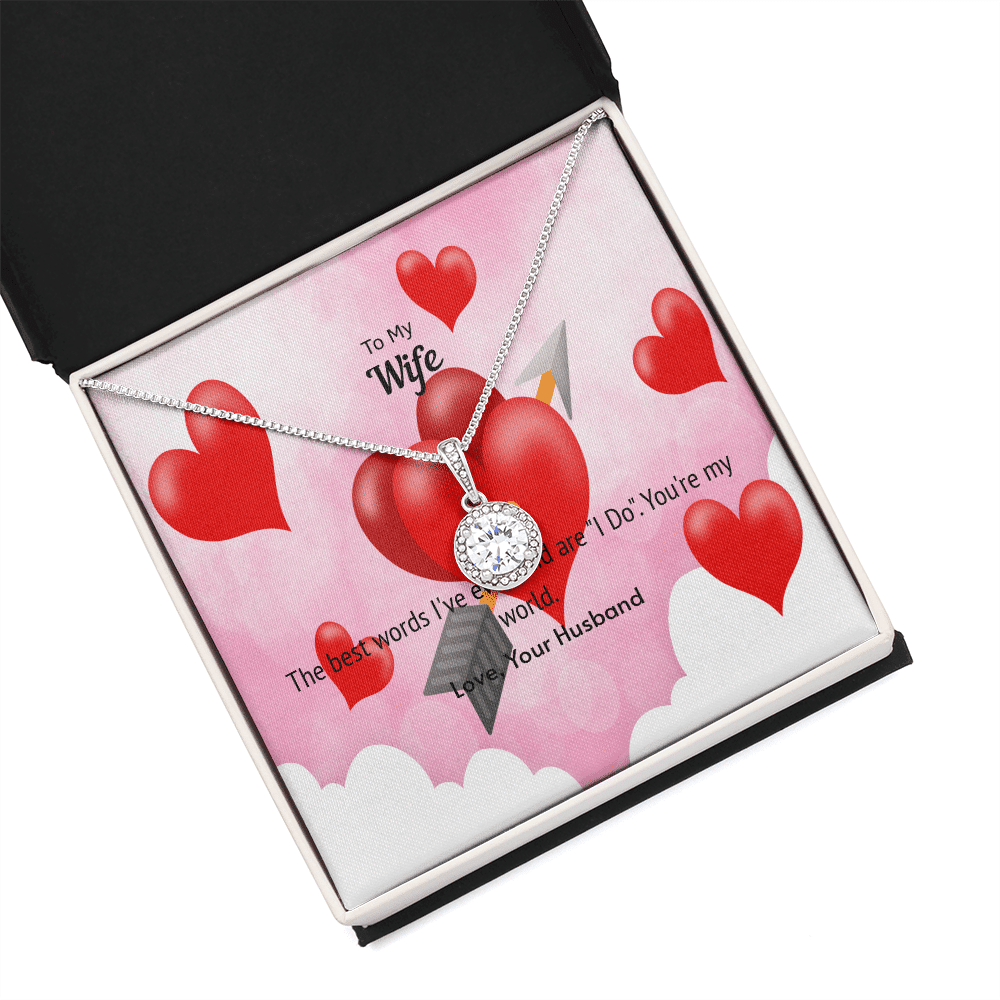Wife Valentines Gift You're My World Eternal Union Necklace - Eternal Hope