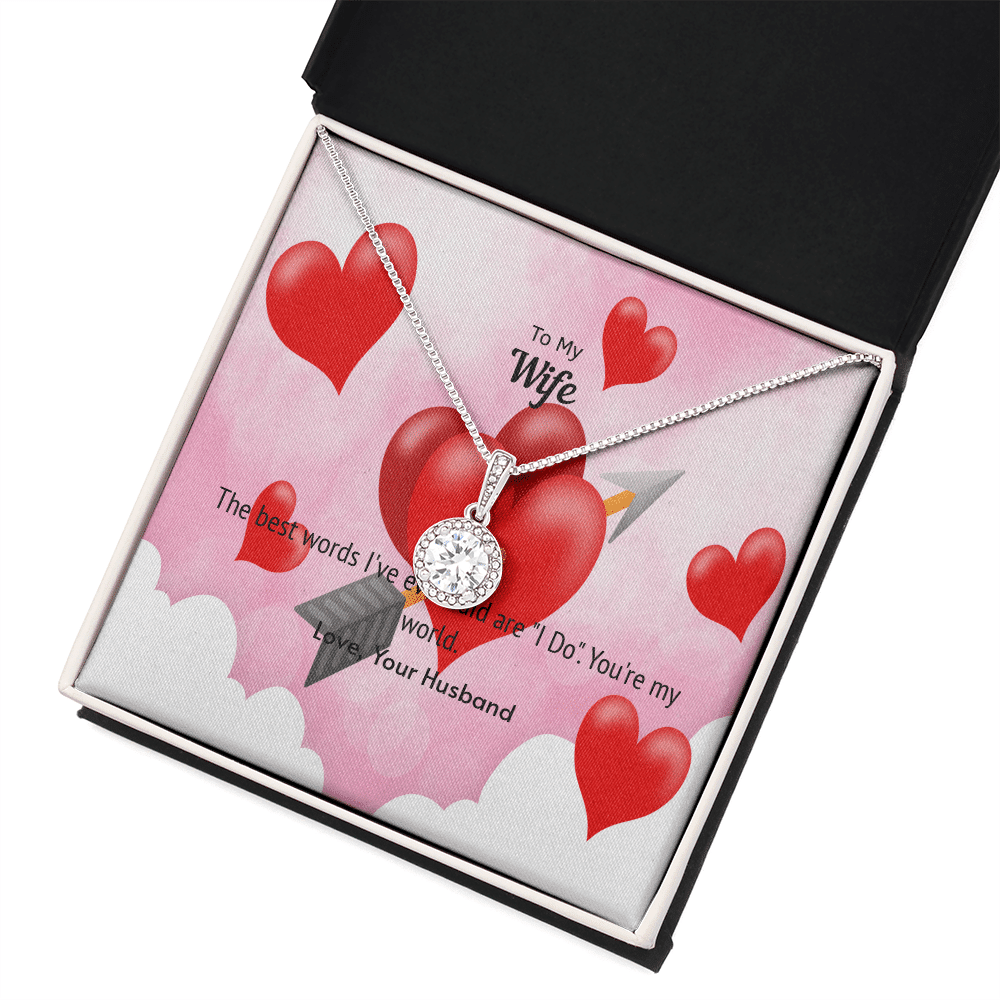 Wife Valentines Gift You're My World Eternal Union Necklace - Eternal Hope