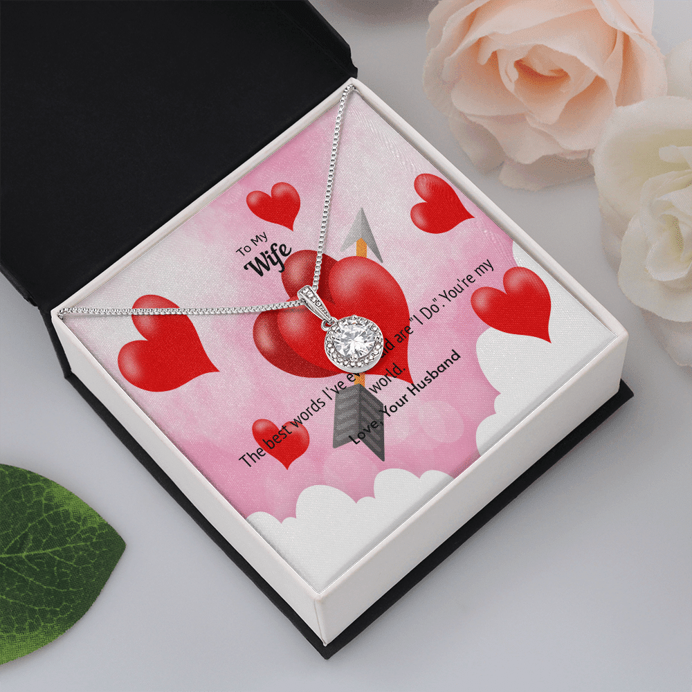 Wife Valentines Gift You're My World Eternal Union Necklace - Eternal Hope