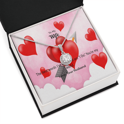 Wife Valentines Gift You're My World Eternal Union Necklace - Eternal Hope