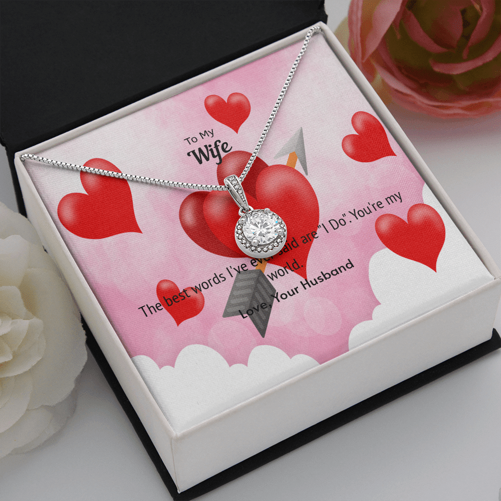 Wife Valentines Gift You're My World Eternal Union Necklace - Eternal Hope