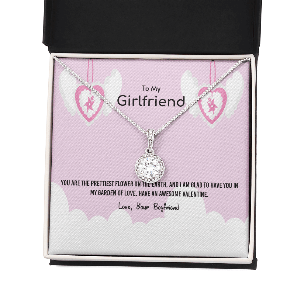 To My Girlfriend Valentines Gift Prettiest Flower Glad To have You Eternal Union Necklace - Eternal Hope