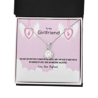 To My Girlfriend Valentines Gift Prettiest Flower Glad To have You Eternal Union Necklace - Eternal Hope