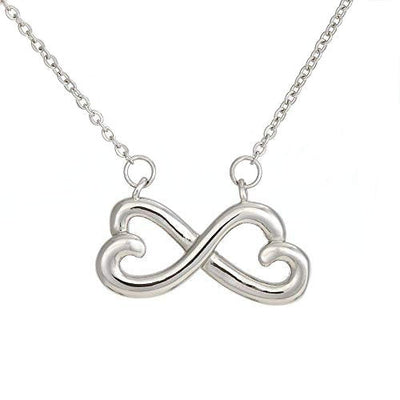 Wife Fiancee Girlfriend Giftmy Soull Infinity Pendant Stainless Steel Necklace Bible Verse Message - Infinity Love Necklace