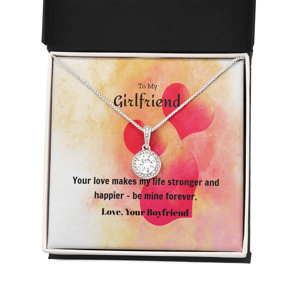 To My Girlfriend Valentines Gift Be Mine Forever Hearts Eternal Union Necklace - Eternal Hope