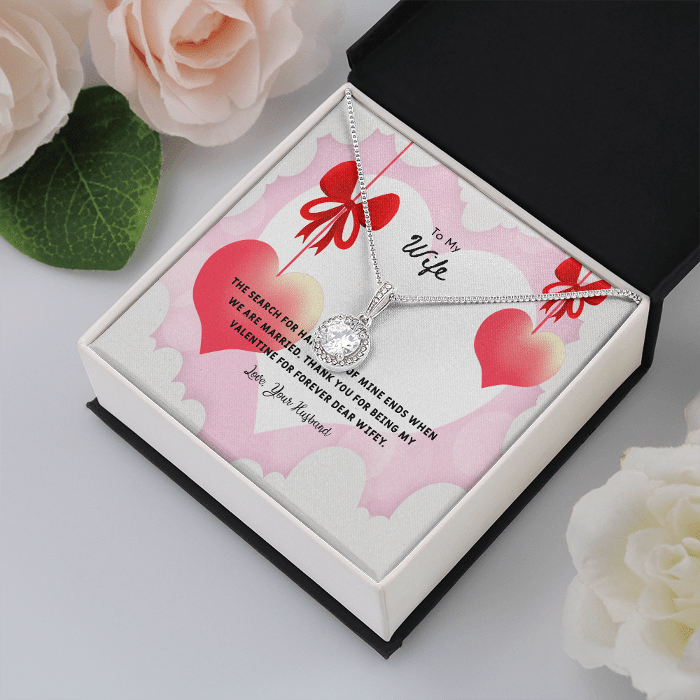 Wife Valentines Gift Search For Happiness Eternal Union Necklace - Eternal Hope