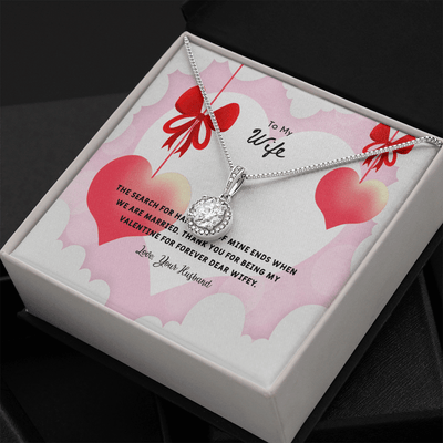 Wife Valentines Gift Search For Happiness Eternal Union Necklace - Eternal Hope