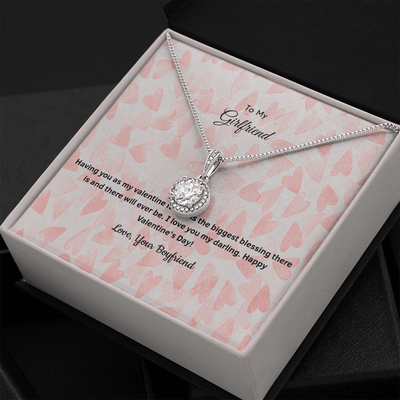 To My Girlfriend Valentines Gift Biggest Blessing Eternal Union Necklace - Eternal Hope