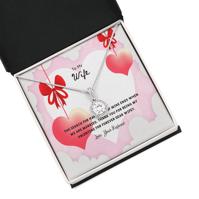 Wife Valentines Gift Search For Happiness Eternal Union Necklace - Eternal Hope