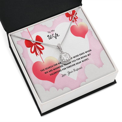 Wife Valentines Gift Search For Happiness Eternal Union Necklace - Eternal Hope
