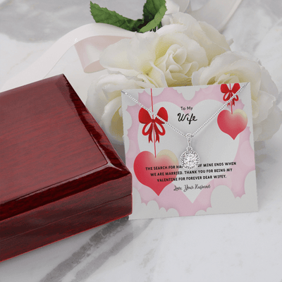 Wife Valentines Gift Search For Happiness Eternal Union Necklace - Eternal Hope