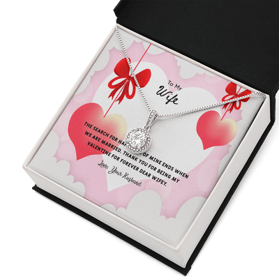 Wife Valentines Gift Search For Happiness Eternal Union Necklace - Eternal Hope