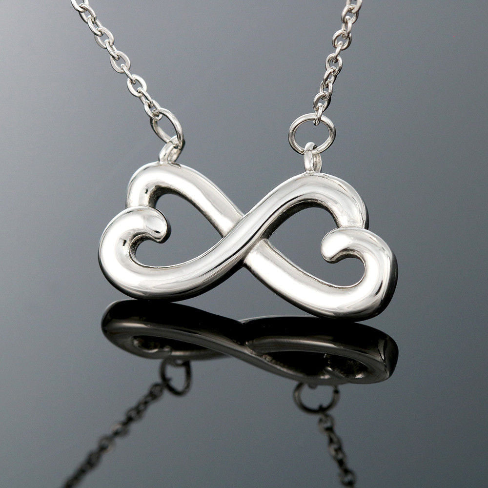 Forever Infinity Stainless Steel Pendant Message Card Wife Gift - Infinity Love Necklace