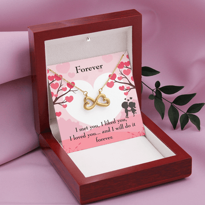 Forever Infinity Stainless Steel Pendant Message Card Wife Gift - Infinity Love Necklace