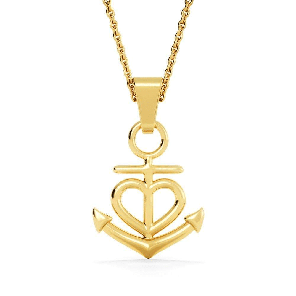 Wife Necklace Gift Loving You Anchor Pendant Message Card - Anchor Necklace Love Messages Gifts
