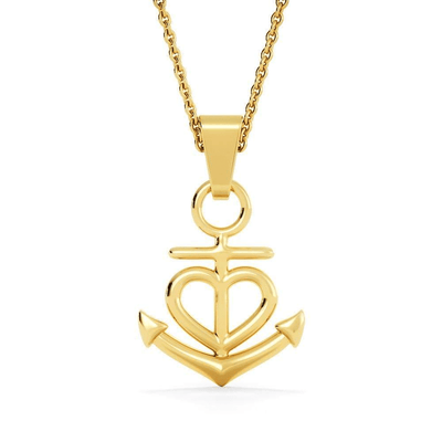 Wife Necklace Gift Loving You Anchor Pendant Message Card - Anchor Necklace Love Messages Gifts