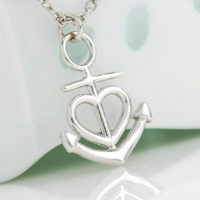 Wife Necklace Gift Loving You Anchor Pendant Message Card - Anchor Necklace Love Messages Gifts