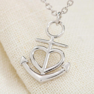 Wife Necklace Gift Loving You Anchor Pendant Message Card - Anchor Necklace Love Messages Gifts