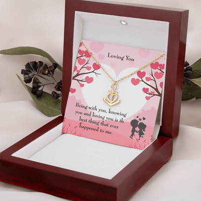 Wife Necklace Gift Loving You Anchor Pendant Message Card - Anchor Necklace Love Messages Gifts