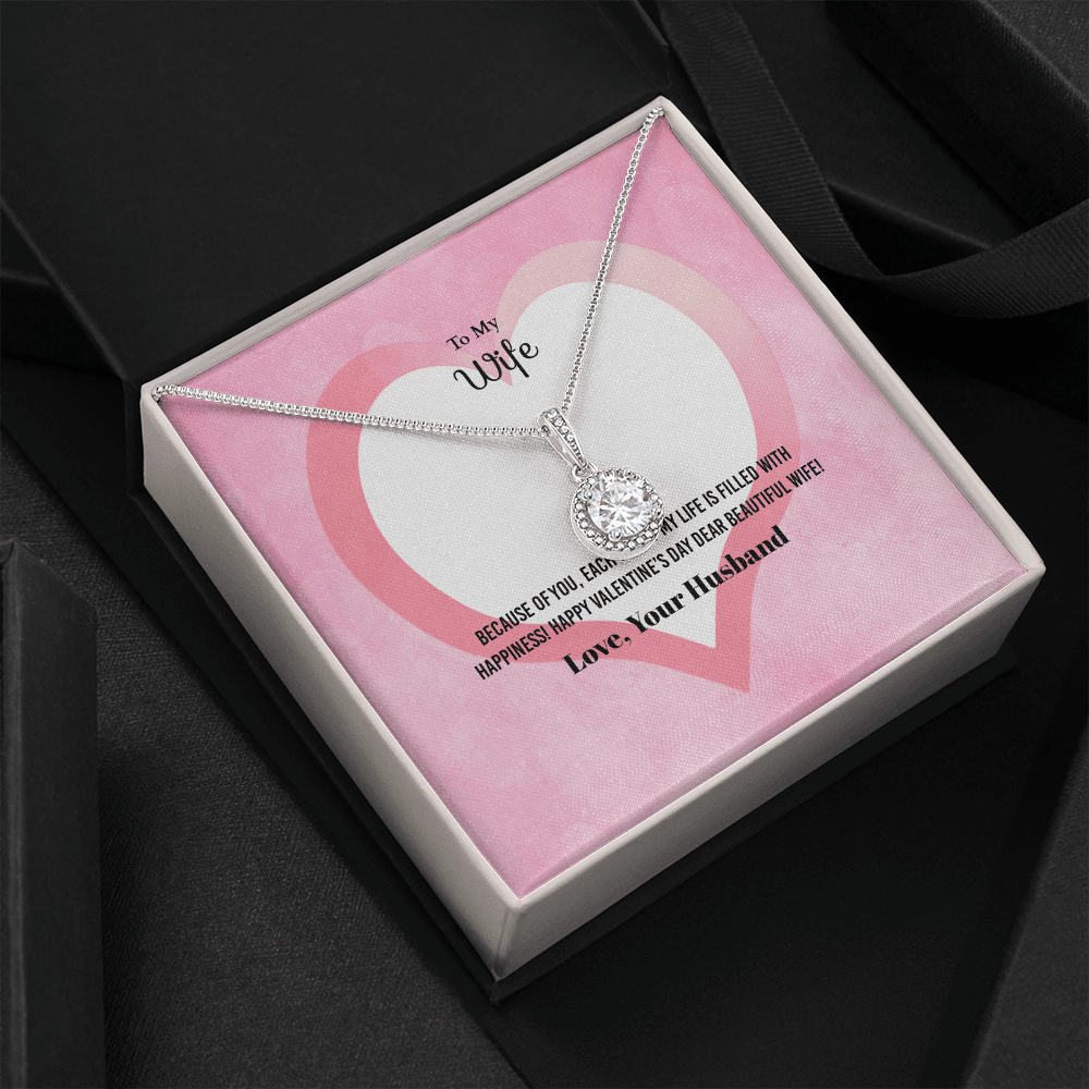 Wife Valentines Gift Each Day of My Life Eternal Union Necklace - Eternal Hope