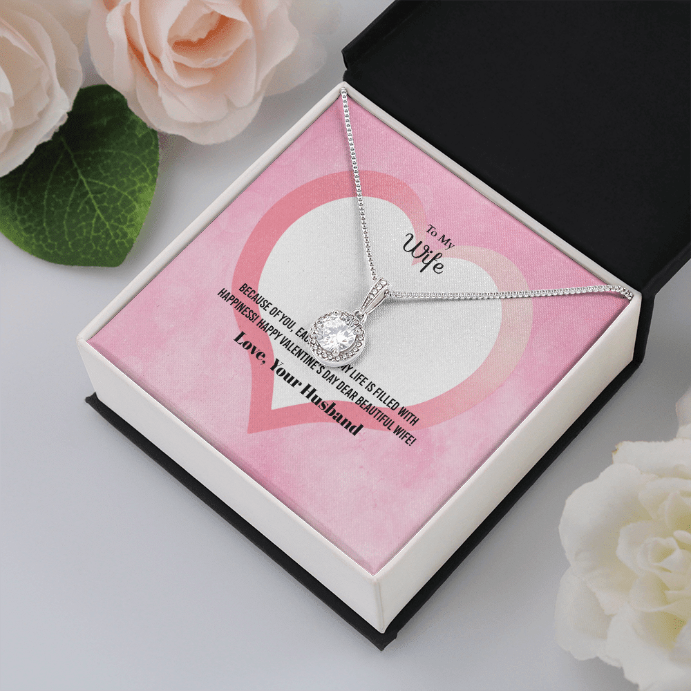 Wife Valentines Gift Each Day of My Life Eternal Union Necklace - Eternal Hope