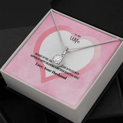 Wife Valentines Gift Each Day of My Life Eternal Union Necklace - Eternal Hope