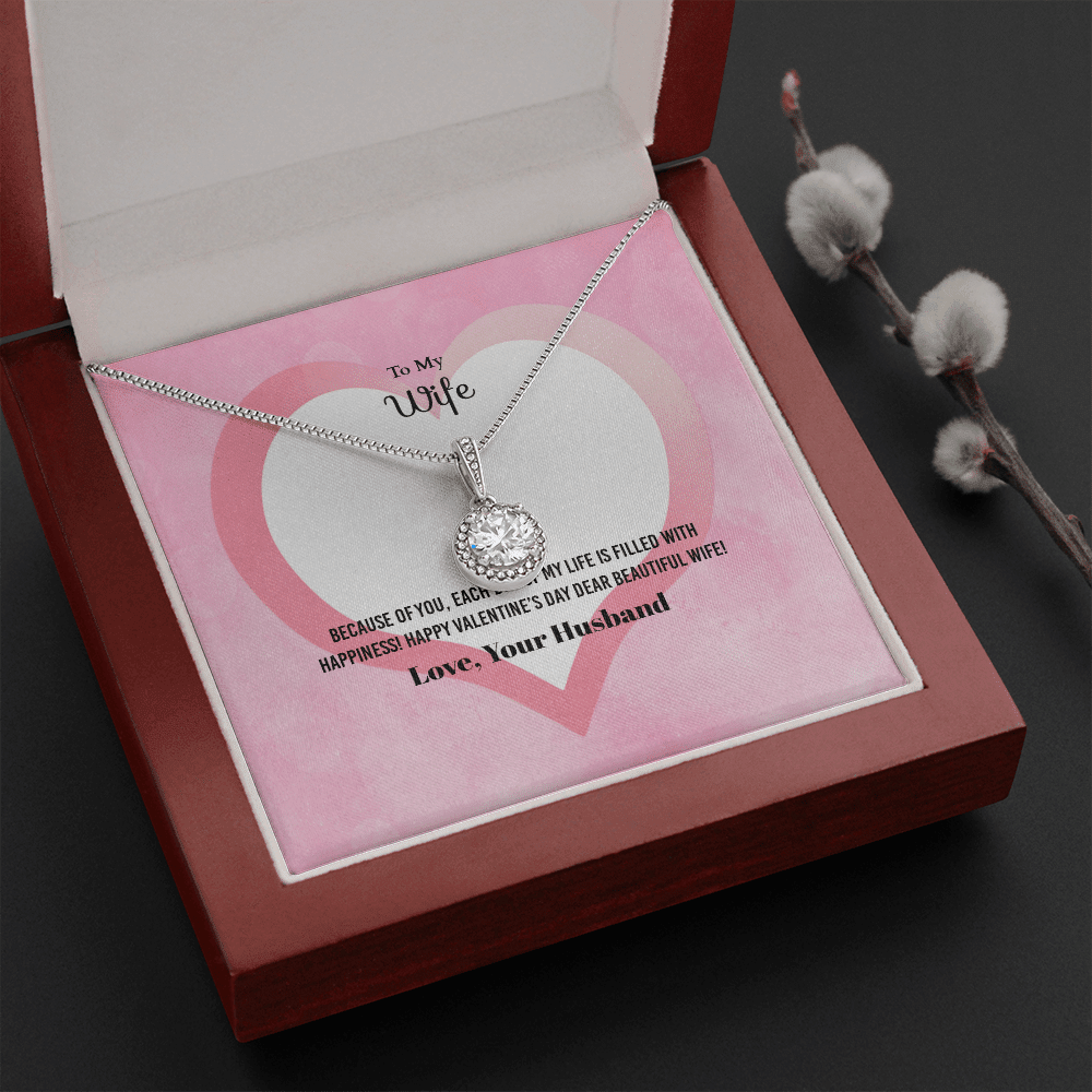 Wife Valentines Gift Each Day of My Life Eternal Union Necklace - Eternal Hope