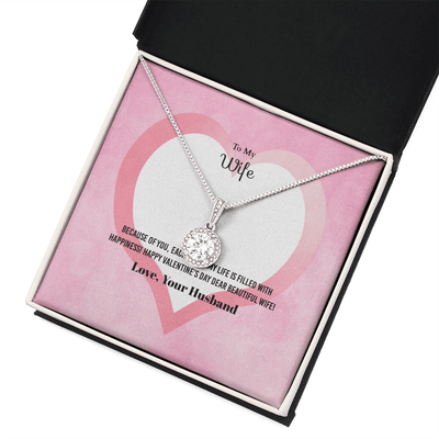 Wife Valentines Gift Each Day of My Life Eternal Union Necklace - Eternal Hope