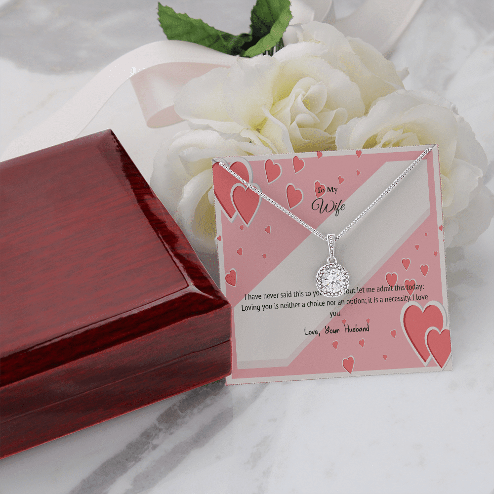 Wife Valentines Gift Love is Necessity Eternal Union Necklace - Eternal Hope