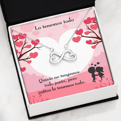 Lo Tenemos Todo Infinity Stainless Steel Pendant Spanish Message Card Gift For Wife - Infinity Love Necklace
