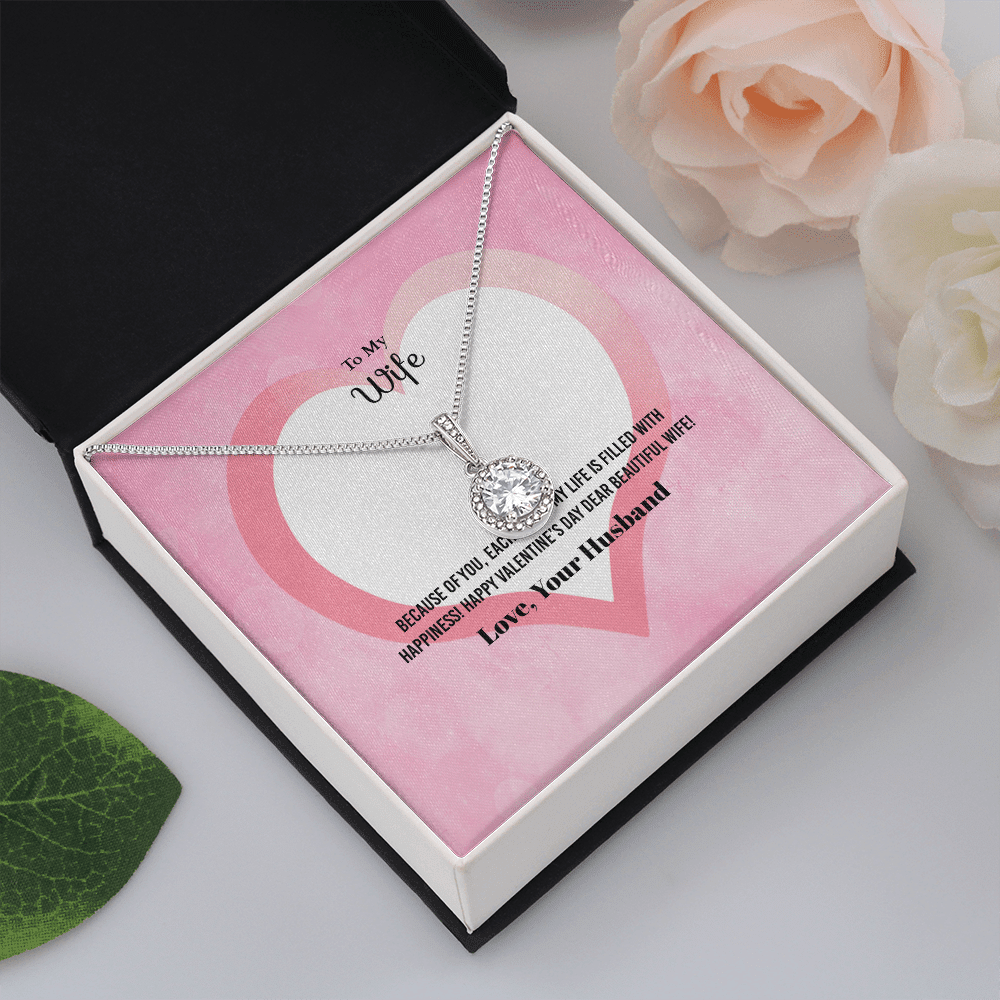 Wife Valentines Gift Each Day of My Life Eternal Union Necklace - Eternal Hope