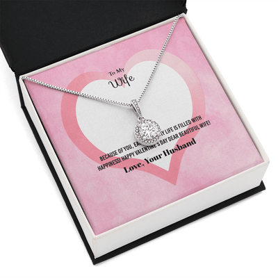 Wife Valentines Gift Each Day of My Life Eternal Union Necklace - Eternal Hope