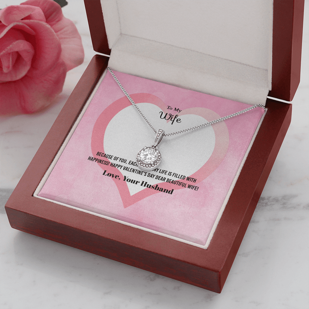 Wife Valentines Gift Each Day of My Life Eternal Union Necklace - Eternal Hope
