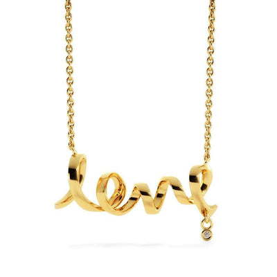 To My Gorgeous Wife Scripted Love Card Necklace Stainless Steel 16-22" Chain - Love Script Necklace