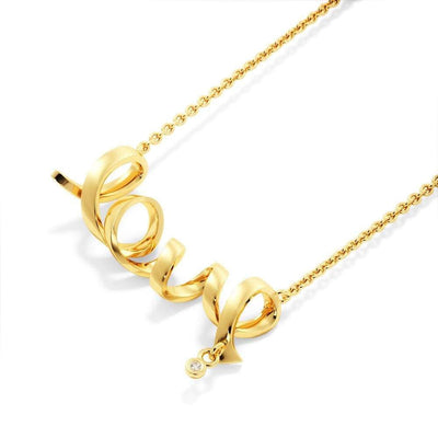 To My Gorgeous Wife Scripted Love Card Necklace Stainless Steel 16-22" Chain - Love Script Necklace