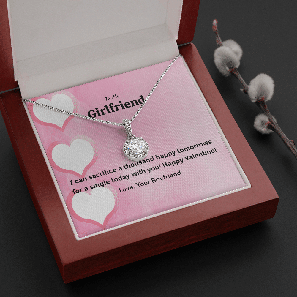 To My Girlfriend Valentines Gift Happy Tomorrows Eternal Union Necklace - Eternal Hope