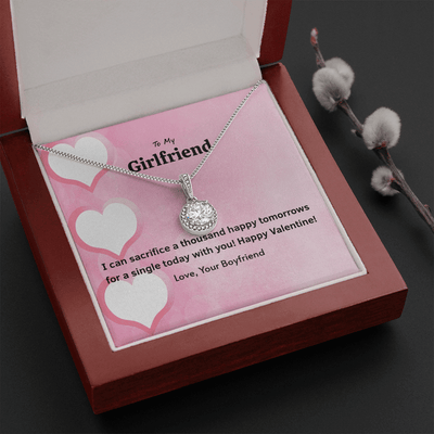 To My Girlfriend Valentines Gift Happy Tomorrows Eternal Union Necklace - Eternal Hope