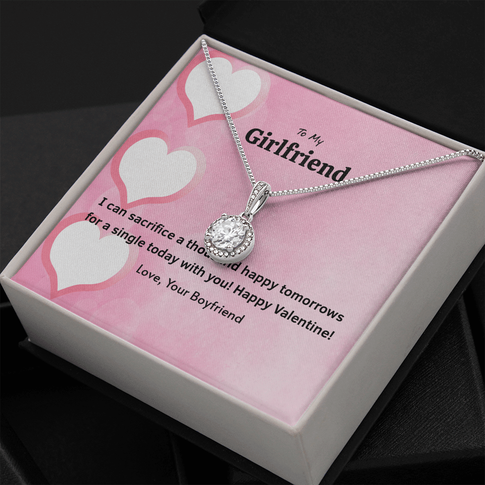 To My Girlfriend Valentines Gift Happy Tomorrows Eternal Union Necklace - Eternal Hope
