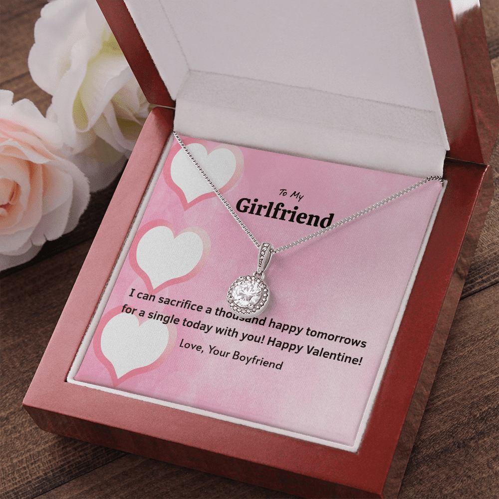 To My Girlfriend Valentines Gift Happy Tomorrows Eternal Union Necklace - Eternal Hope