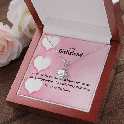 To My Girlfriend Valentines Gift Happy Tomorrows Eternal Union Necklace - Eternal Hope