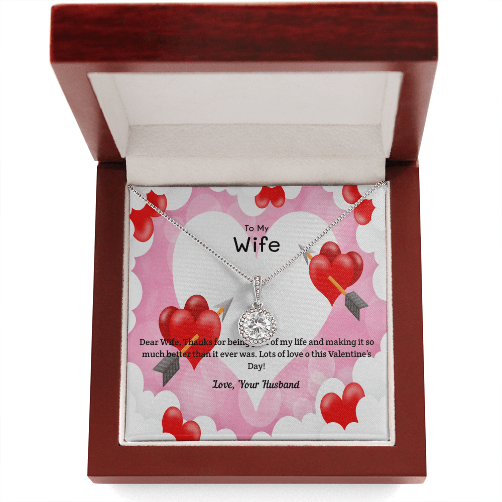 Wife Valentines Gift Life Much Better Eternal Union Necklace - Eternal Hope