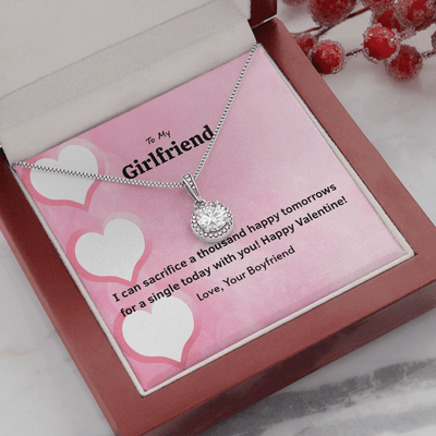 To My Girlfriend Valentines Gift Happy Tomorrows Eternal Union Necklace - Eternal Hope