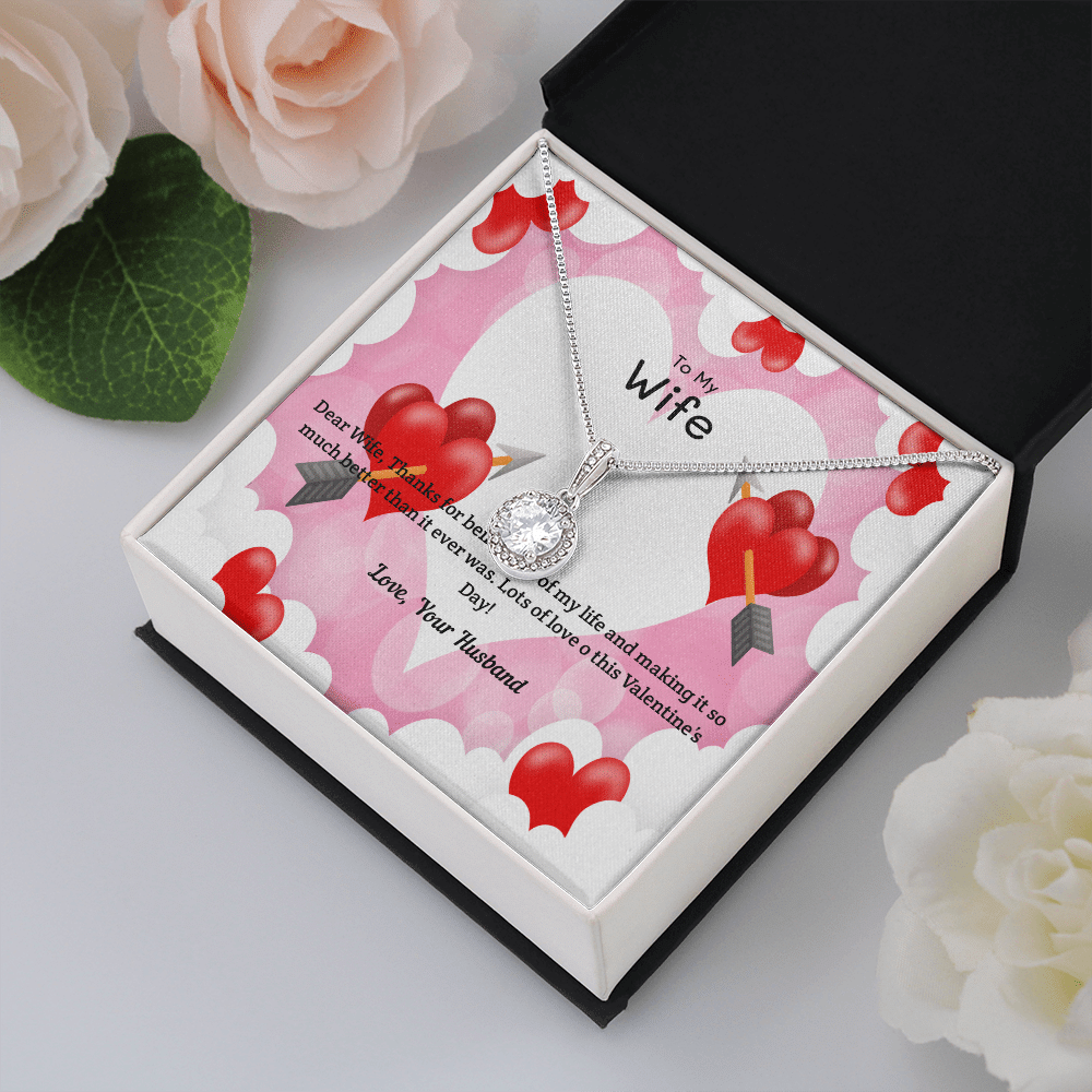 Wife Valentines Gift Life Much Better Eternal Union Necklace - Eternal Hope