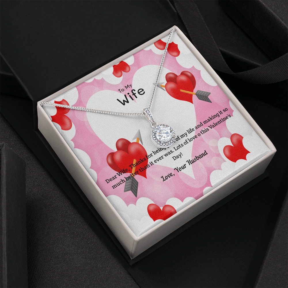 Wife Valentines Gift Life Much Better Eternal Union Necklace - Eternal Hope