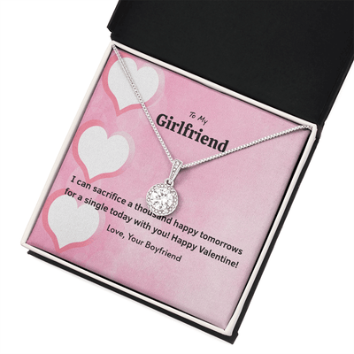 To My Girlfriend Valentines Gift Happy Tomorrows Eternal Union Necklace - Eternal Hope