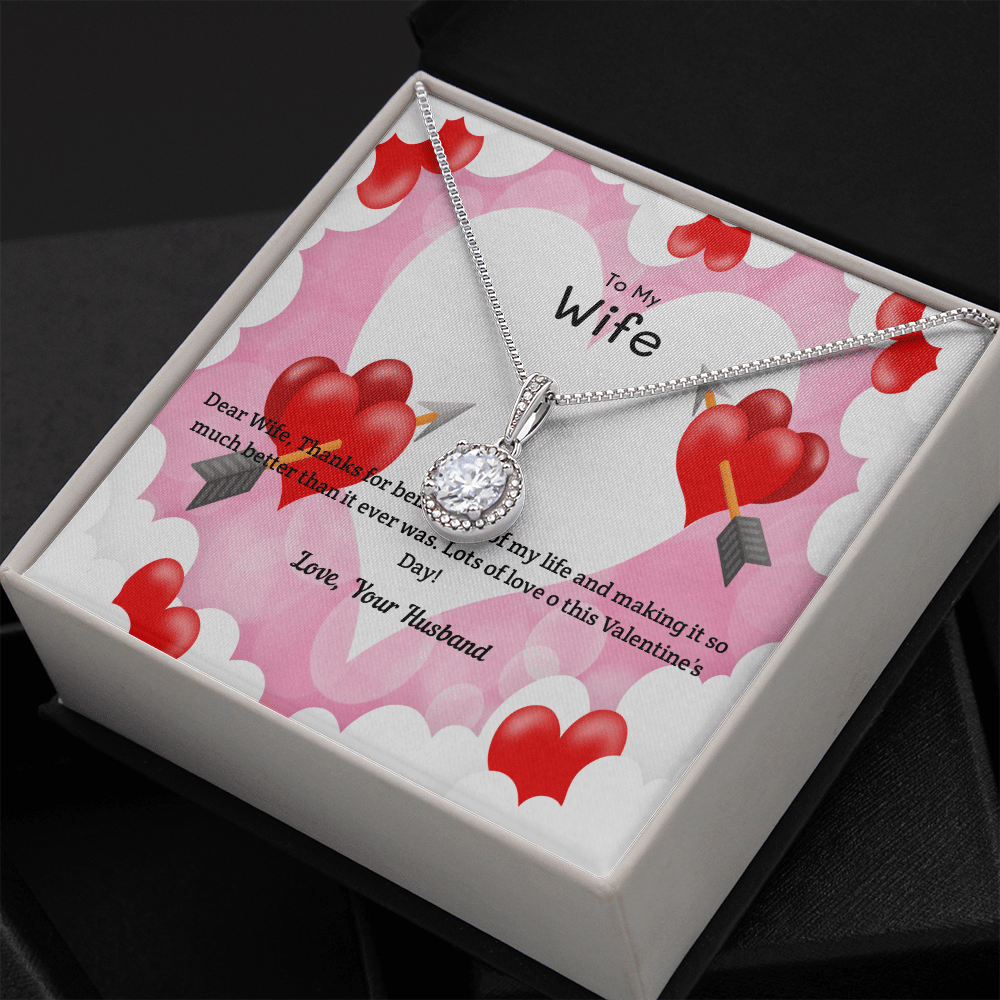 Wife Valentines Gift Life Much Better Eternal Union Necklace - Eternal Hope