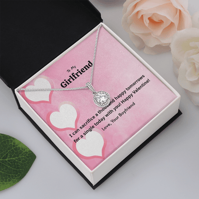 To My Girlfriend Valentines Gift Happy Tomorrows Eternal Union Necklace - Eternal Hope