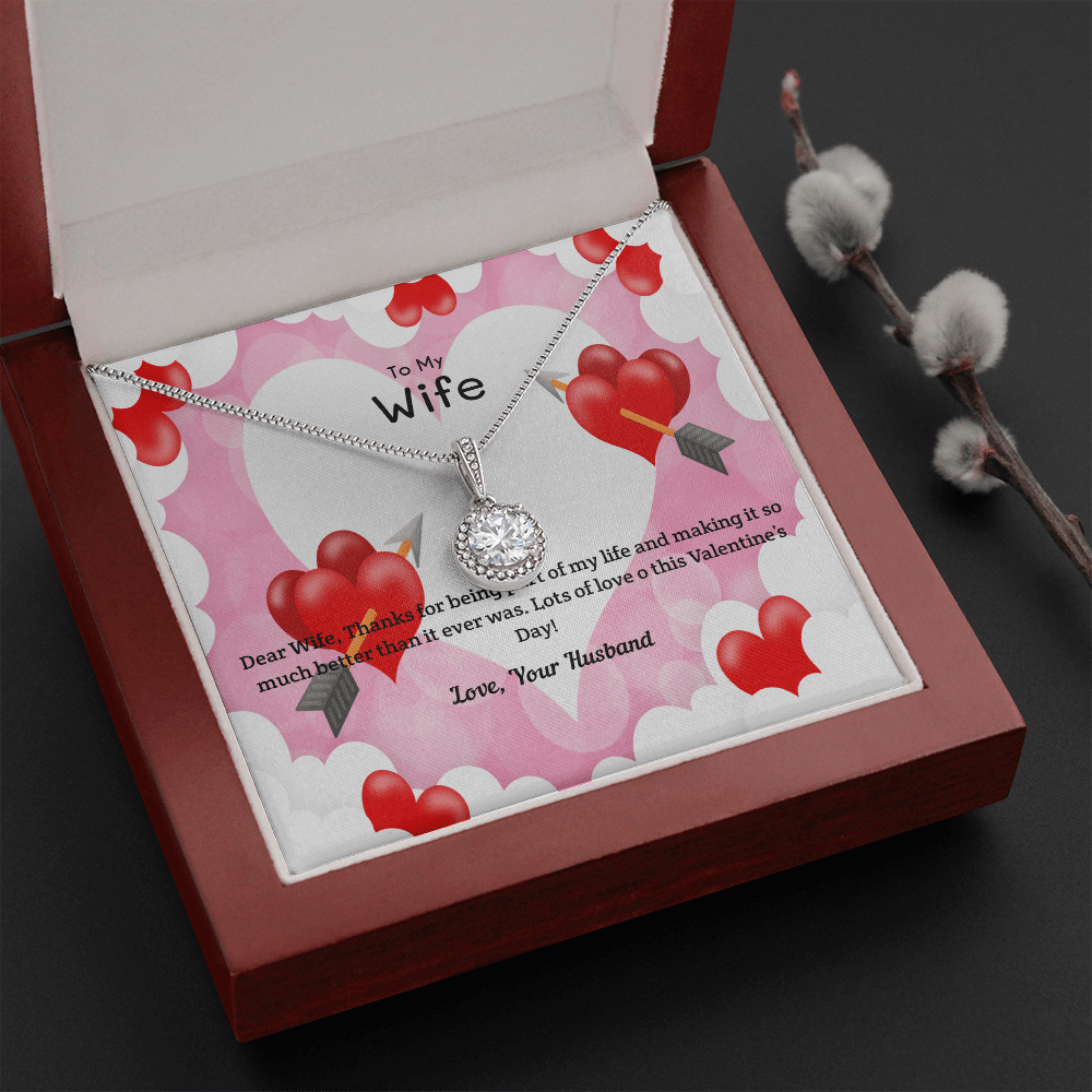 Wife Valentines Gift Life Much Better Eternal Union Necklace - Eternal Hope
