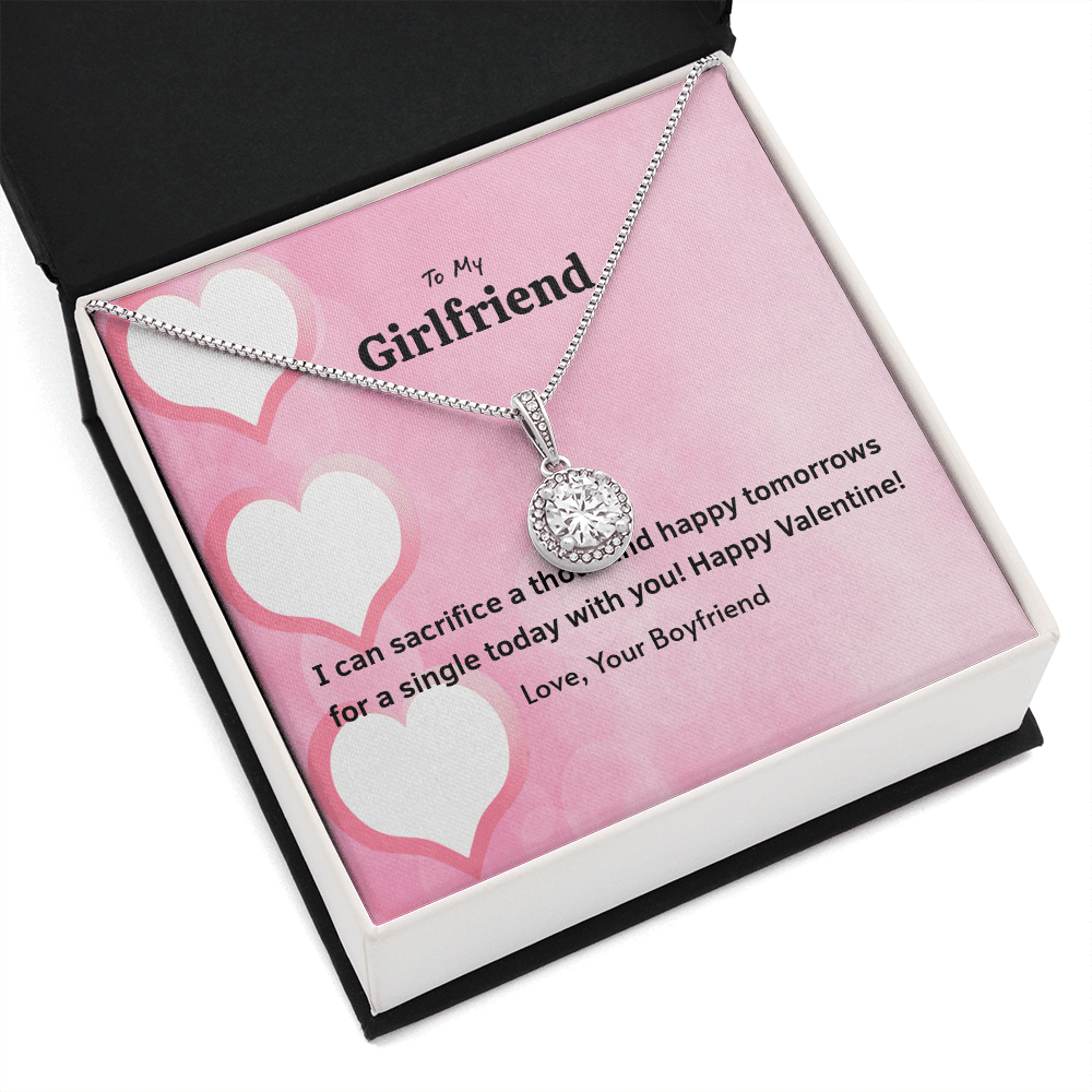 To My Girlfriend Valentines Gift Happy Tomorrows Eternal Union Necklace - Eternal Hope