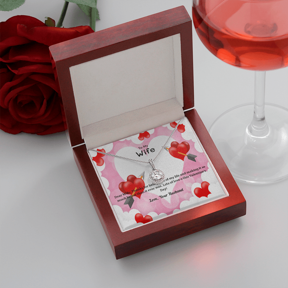 Wife Valentines Gift Life Much Better Eternal Union Necklace - Eternal Hope